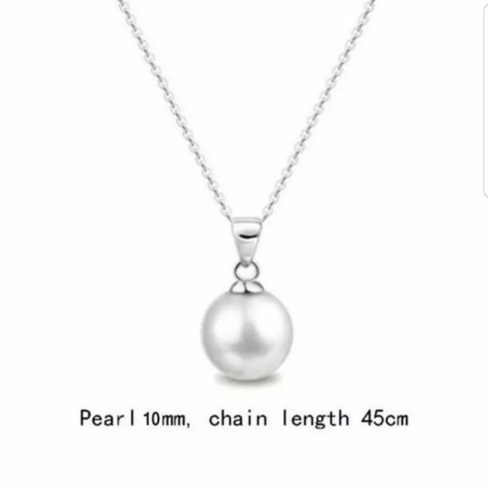 Beautiful chain white freshwater pearl fashion New - Picture 4 of 5